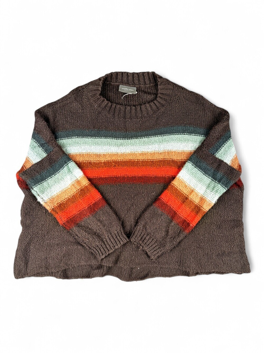 Wooden Ships Striped Crewneck Sweater Size S - Cozy Knit